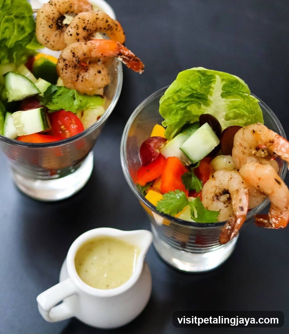 Shrimp Salad Cups with Dressing