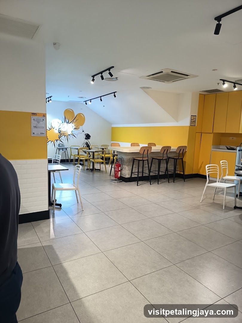Interior of a modern cafe or restaurant