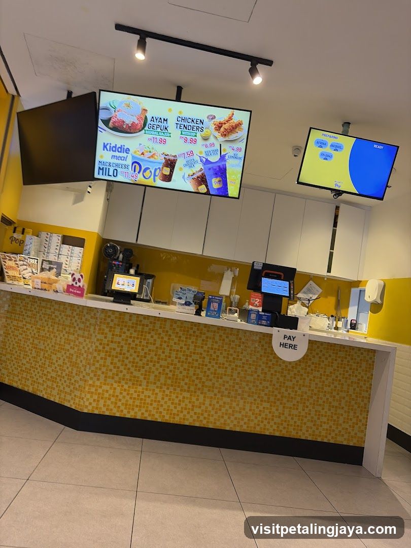 Fast Food Counter Interior