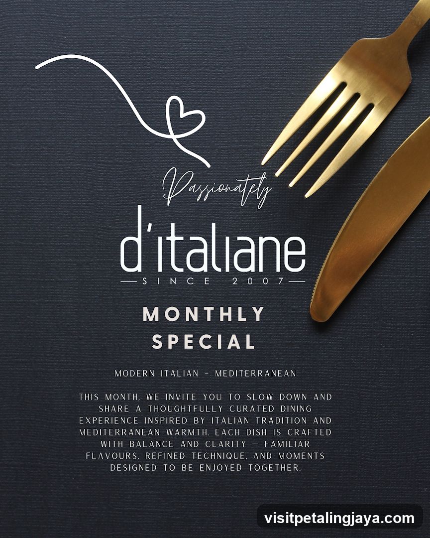 d'italiane Monthly Special Flyer