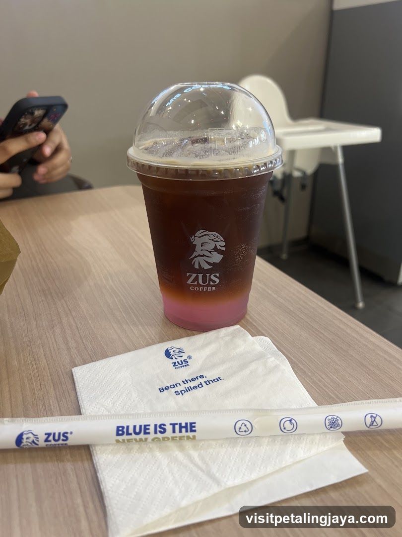 Zus Coffee Drink on Table