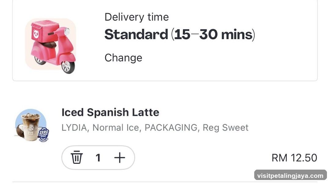 Delivery Order Screen