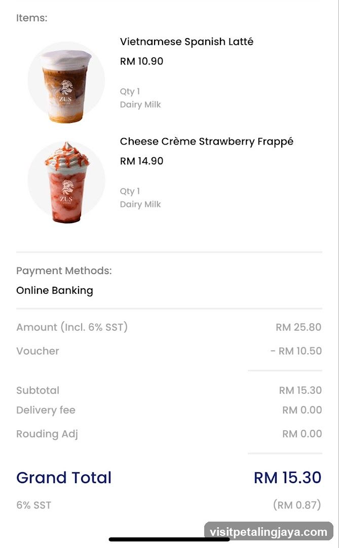 Order Receipt