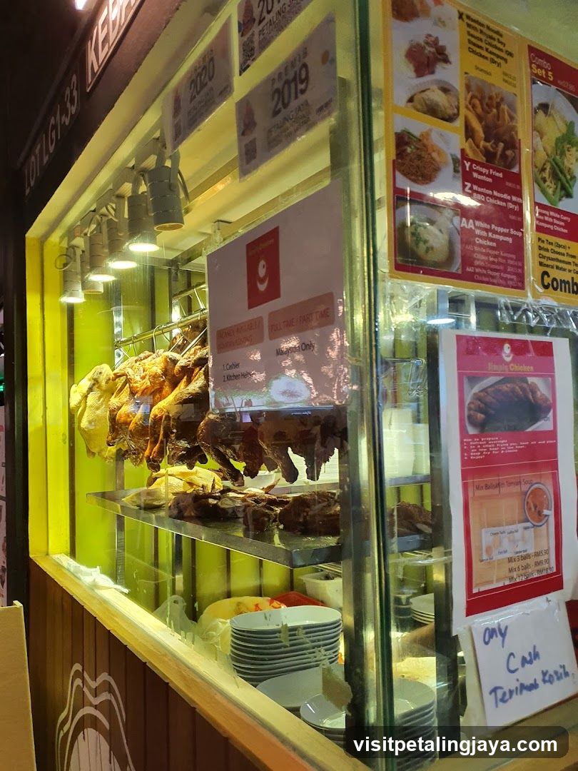 Roasted Chicken Stall Display