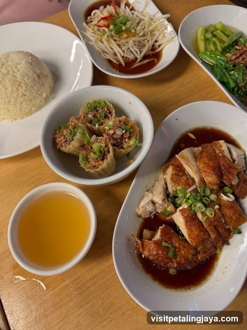 Hainanese Chicken Rice Meal