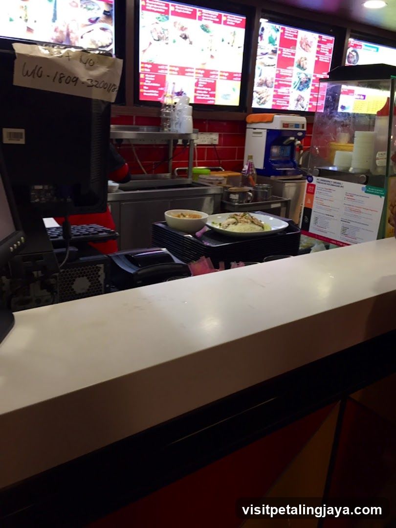 Fast Food Counter Interior