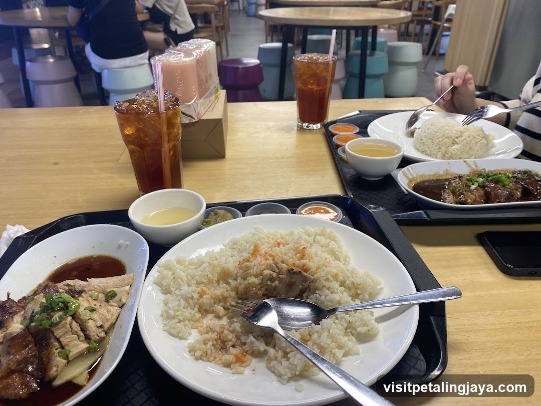 Dining Table with Chinese Food