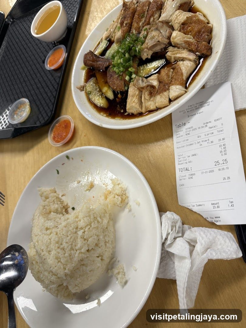 Hainanese Chicken Rice Meal