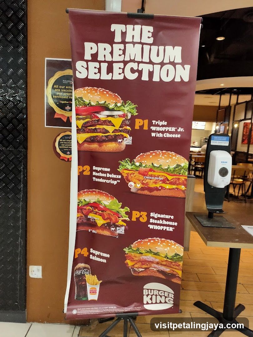Burger King Premium Selection Banner