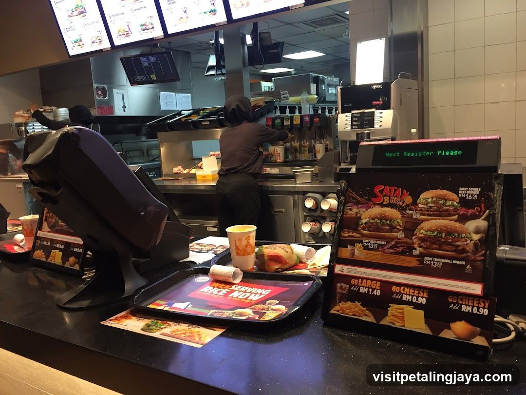 Fast Food Counter Interior