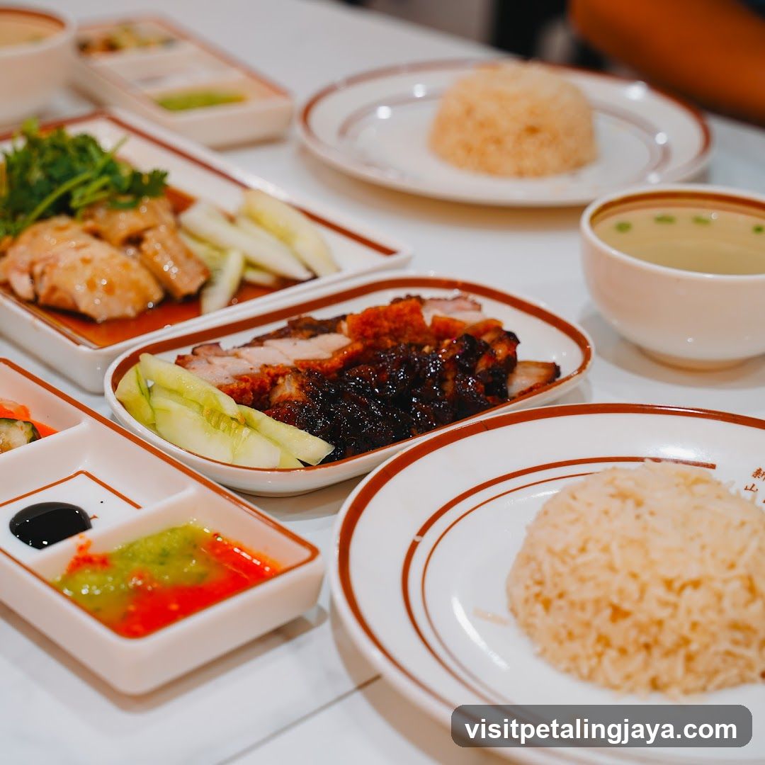 Hainanese Chicken Rice and Char Siu Set