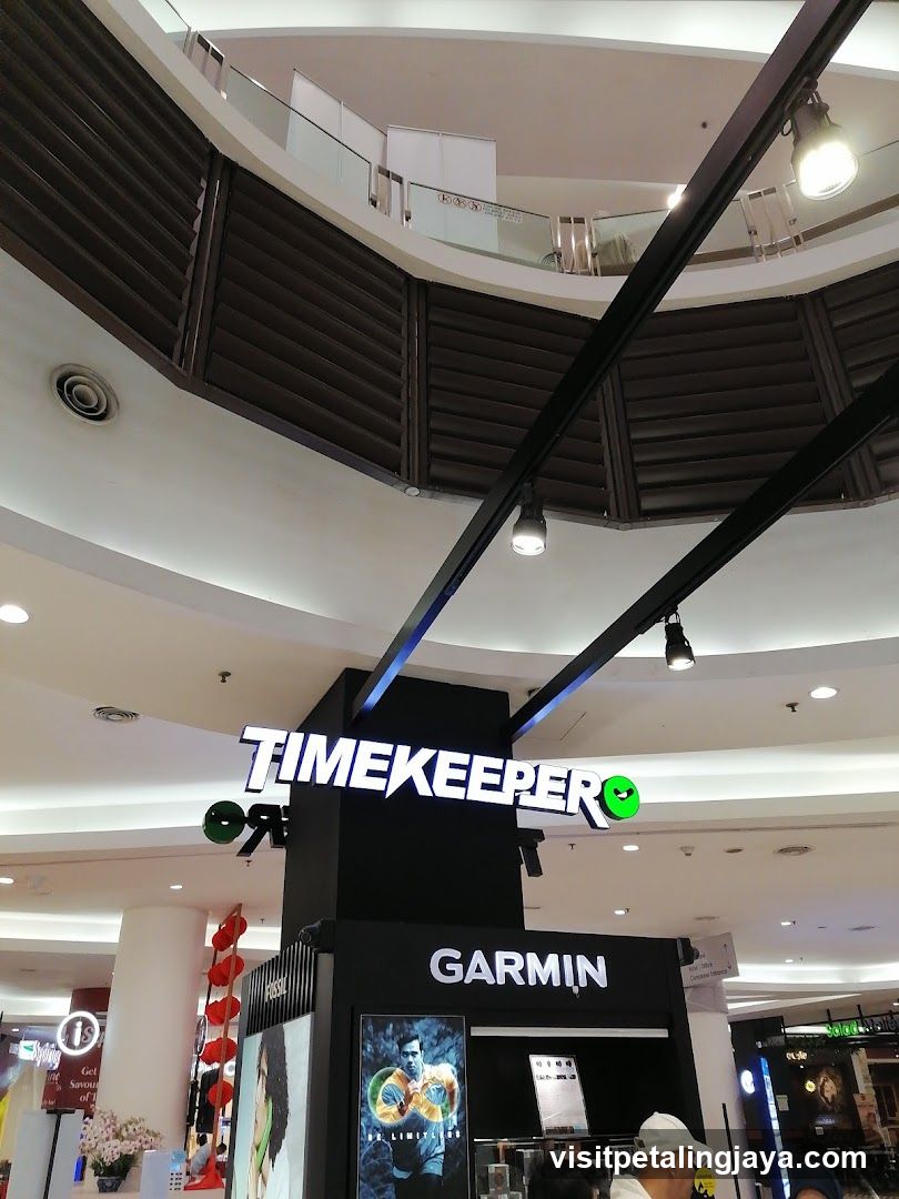 Shopping Mall Interior with Brand Displays