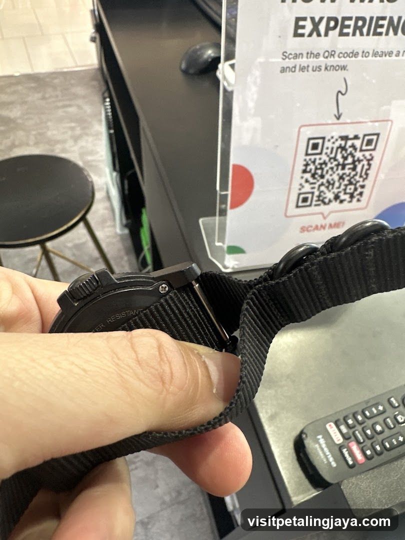 Watch strap and QR code sign