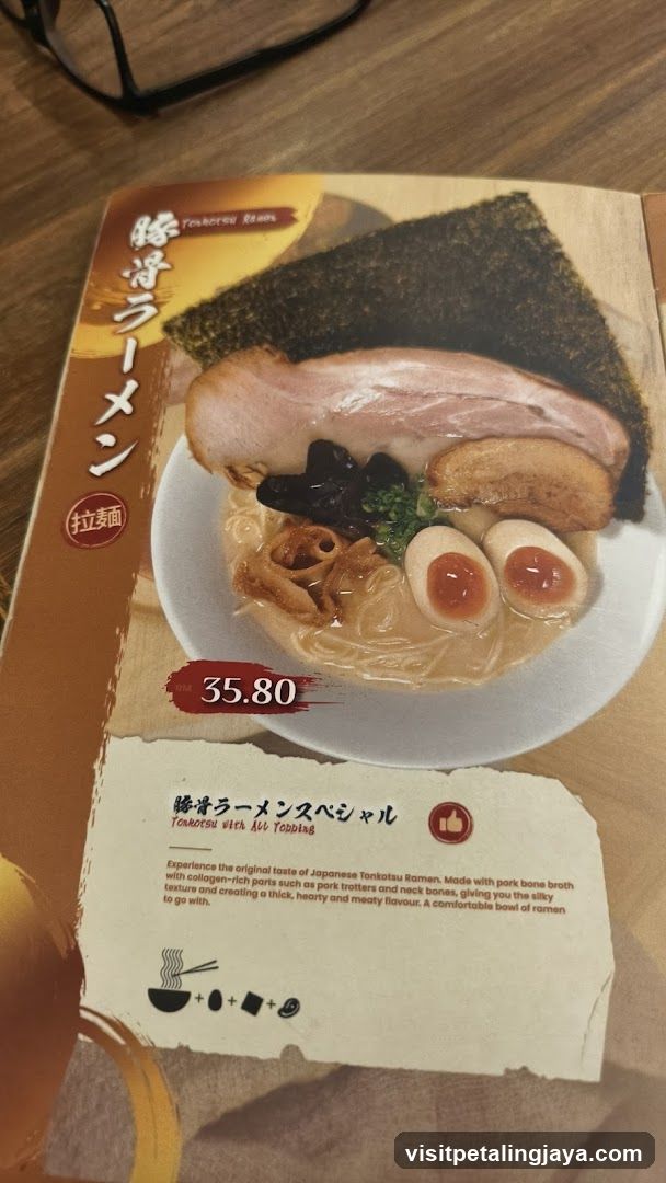 Ramen Menu Card