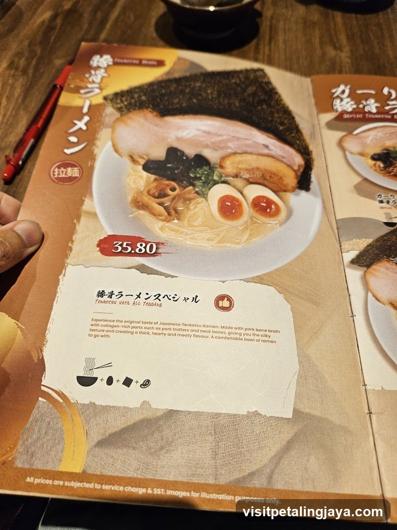 Ramen Menu Page