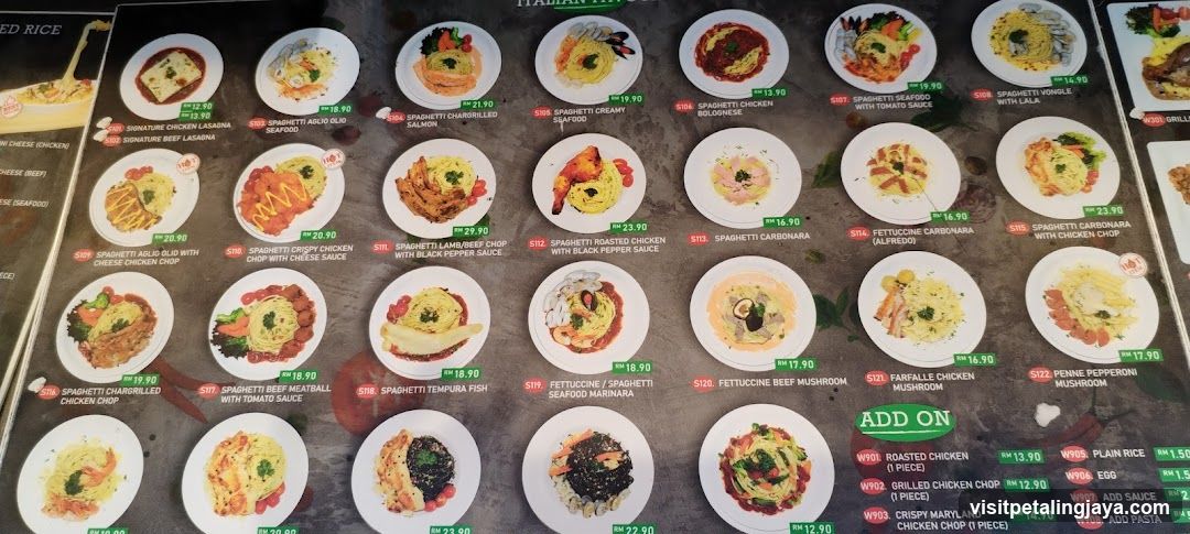 Italian Restaurant Menu Board