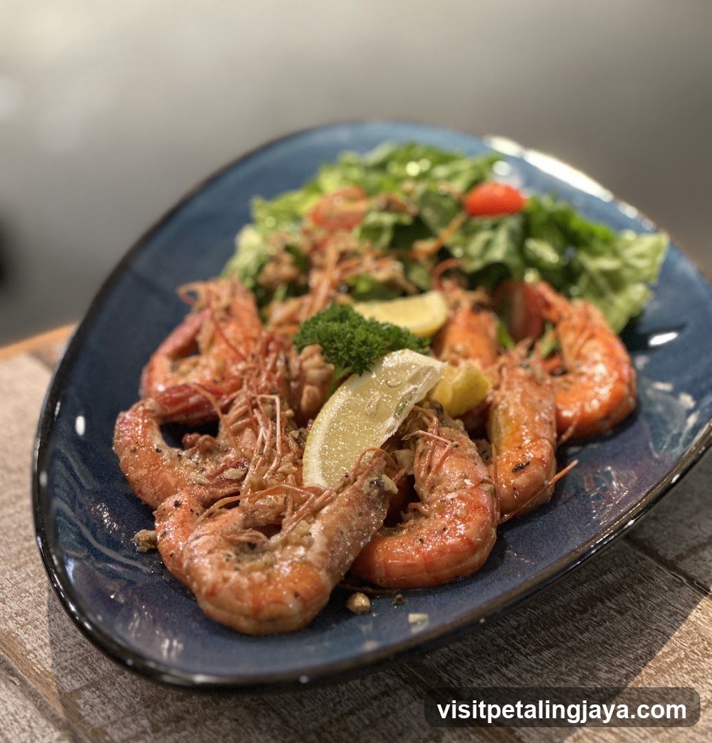 Grilled Shrimp with Salad