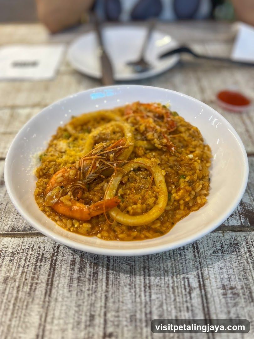 Seafood Paella Dish
