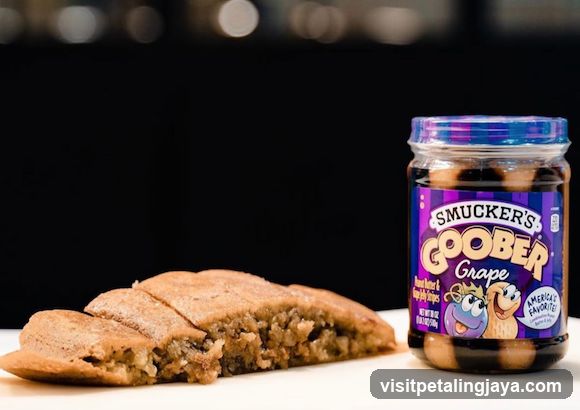 Smucker's Goober Grape Cookies with Jars of Peanut Butter