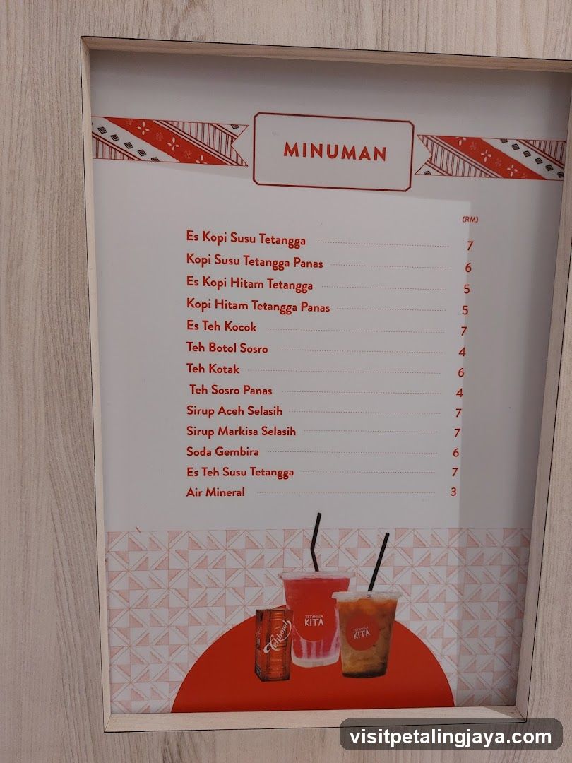 Minuman Menu Board