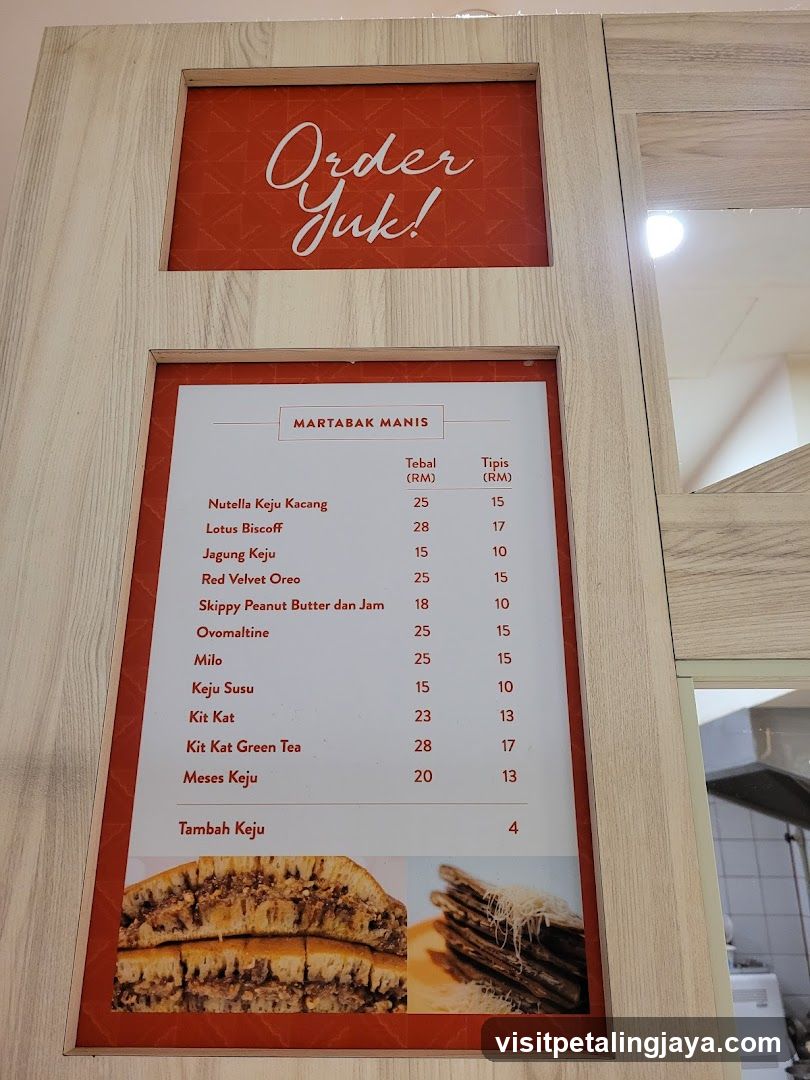 MARTABAK MANIS Menu Board