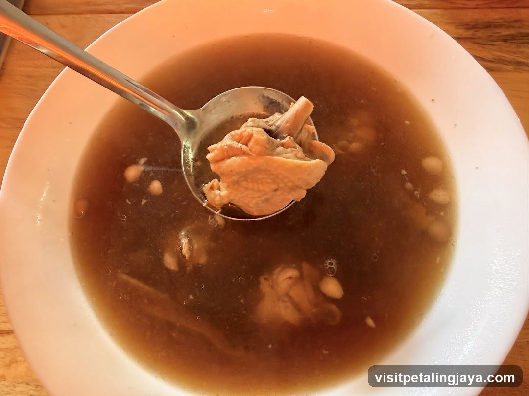 Chicken Soup with Spoon