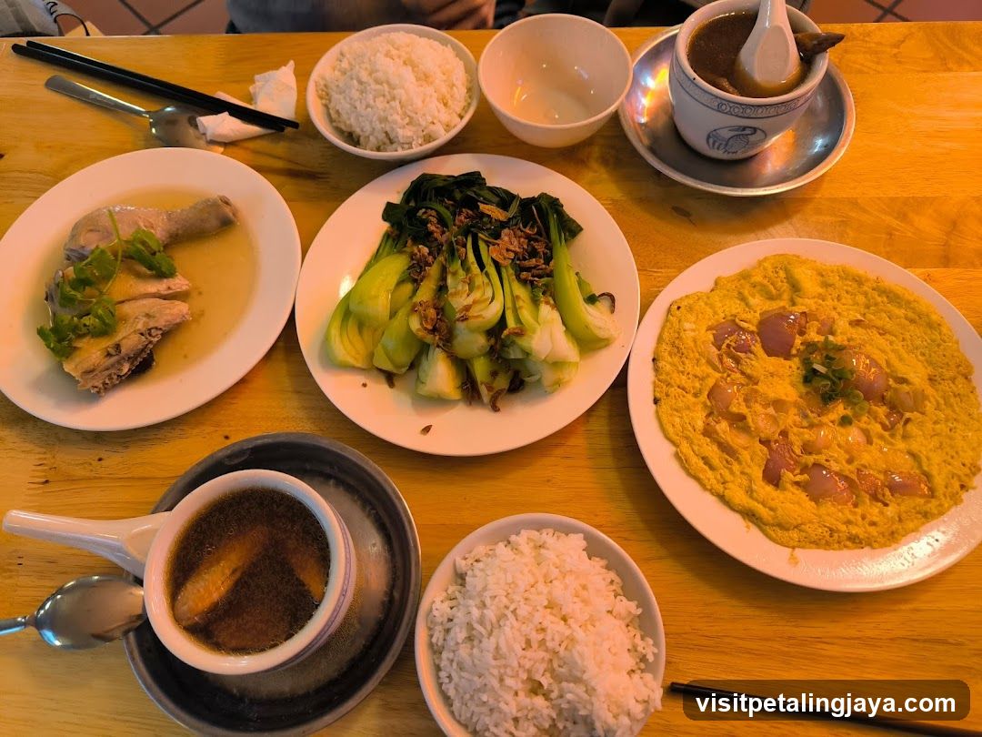 Dining Table with Chinese Cuisine
