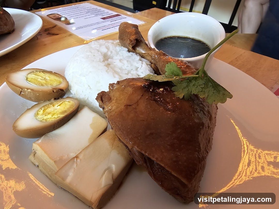 Roasted Chicken with Rice and Soy Sauce