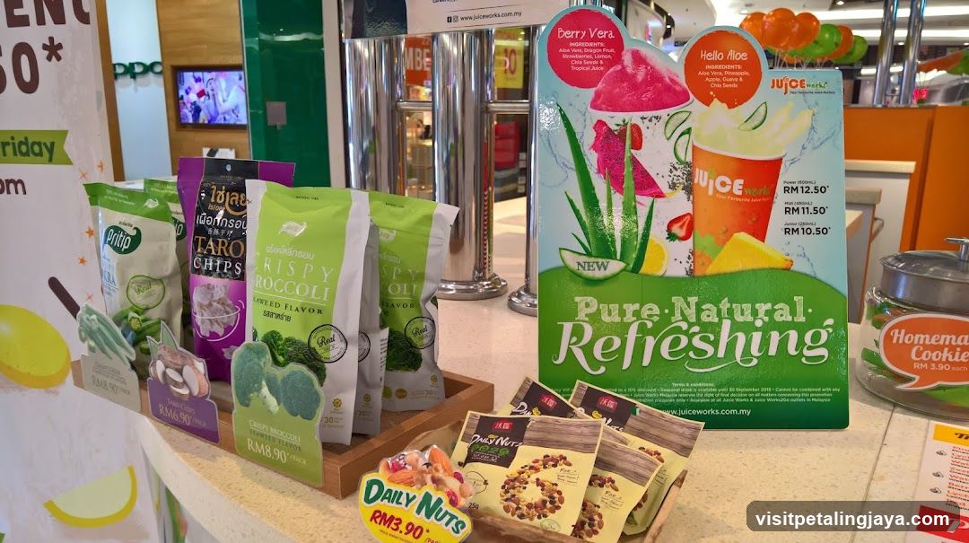 Juice Works and Snack Display
