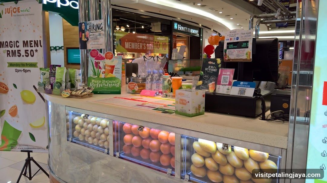 Juice Works Counter Display