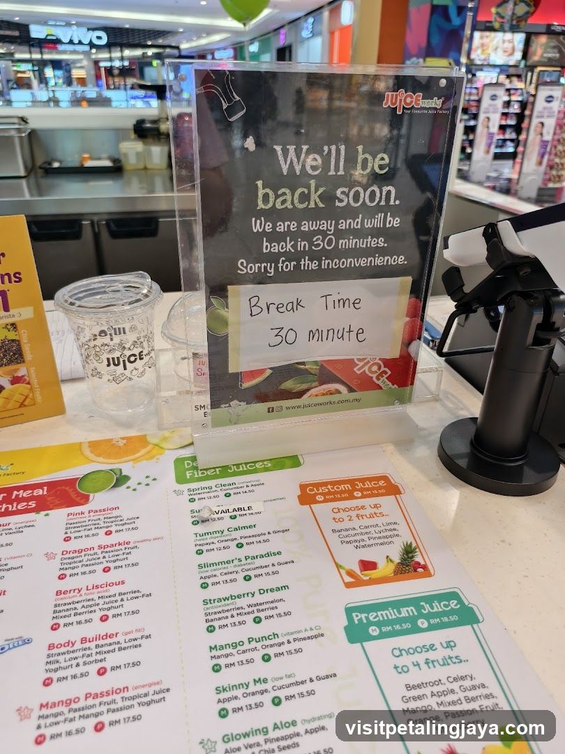 Juice Works Counter Display