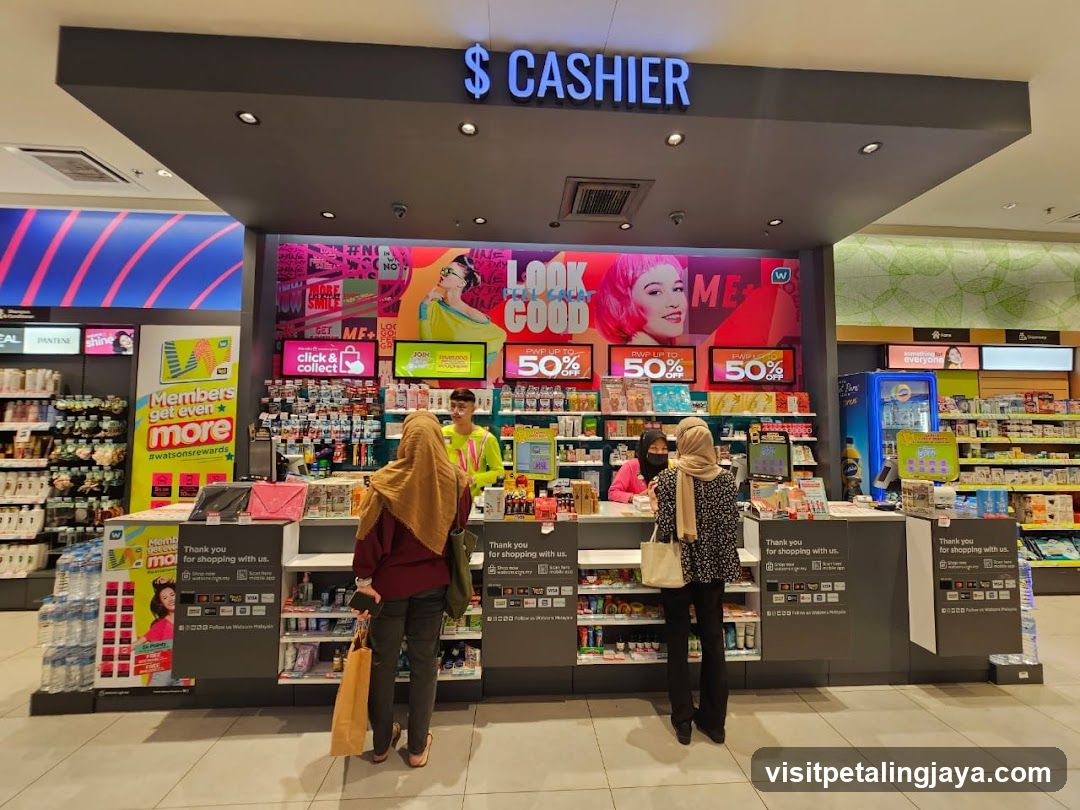 $ CASHIER Counter in Pharmacy Store