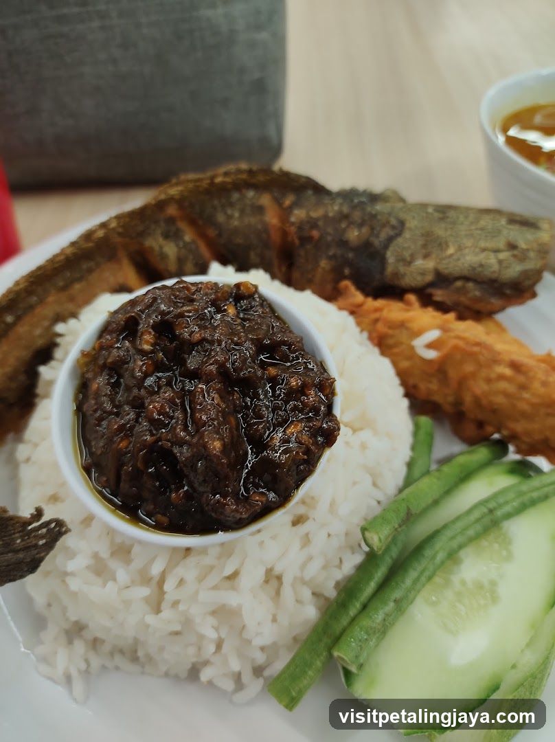 Fried Fish with Rice and Sambal