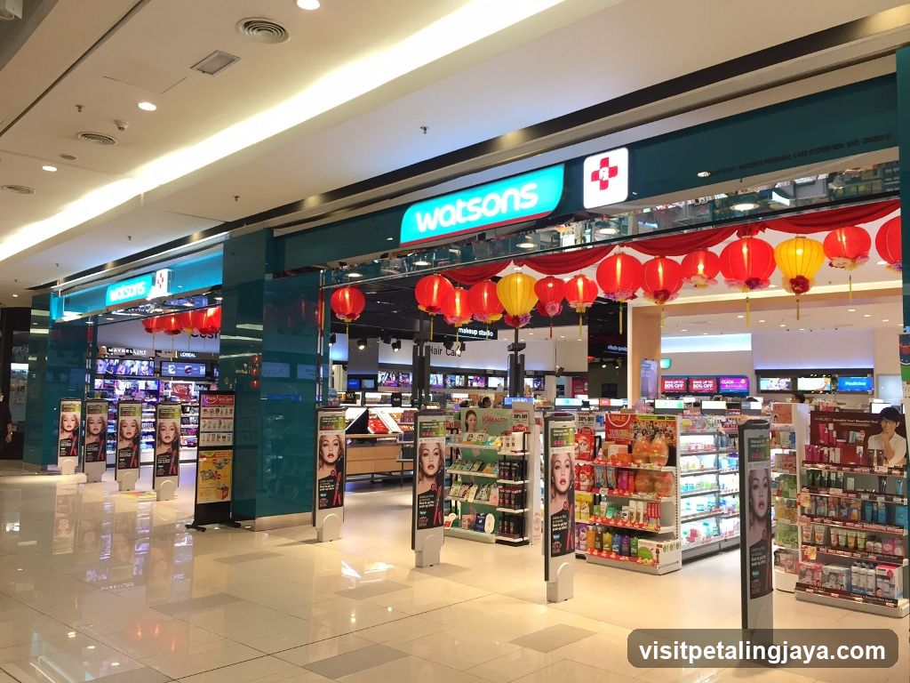 Watsons Store Interior with Decorations
