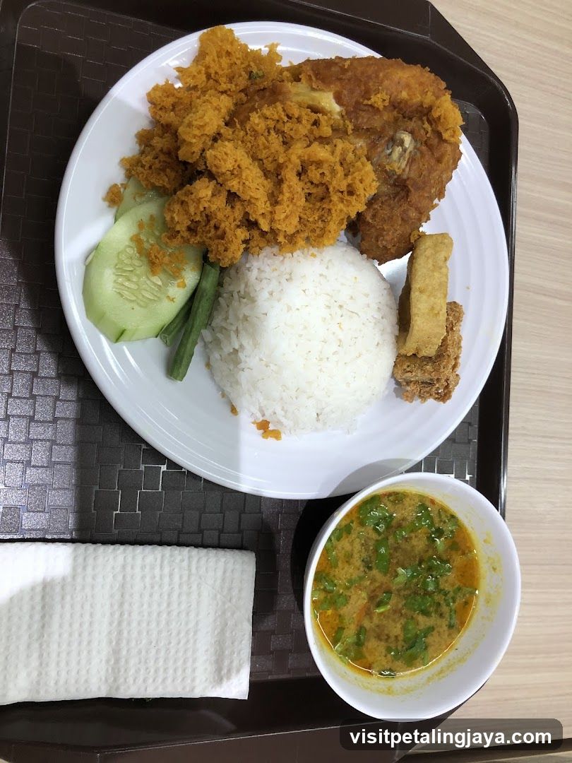 Fried Chicken and Rice Meal