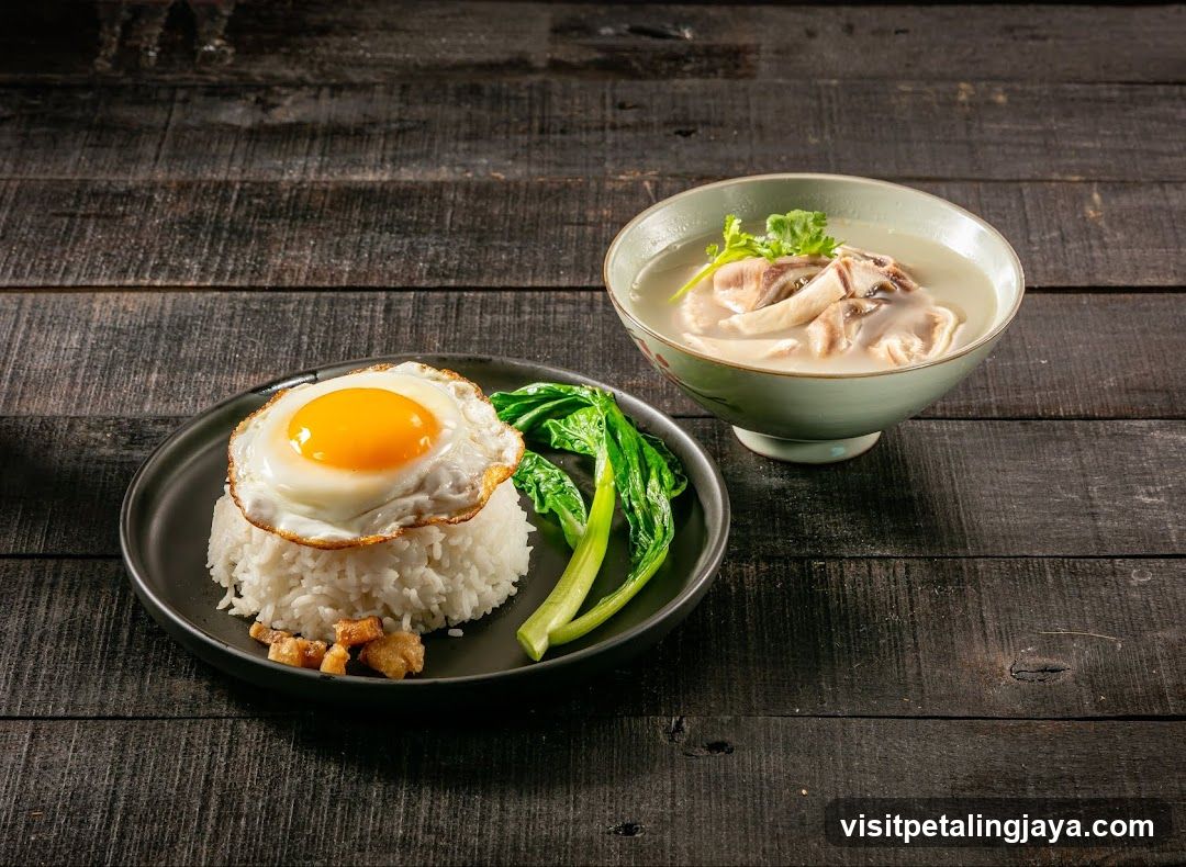 Fried Rice with Egg and Soup Bowl