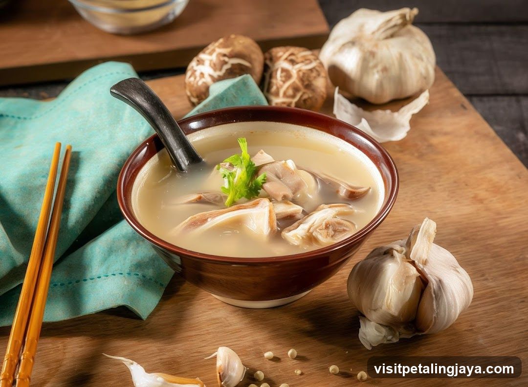 Bowl of Soup with Ingredients
