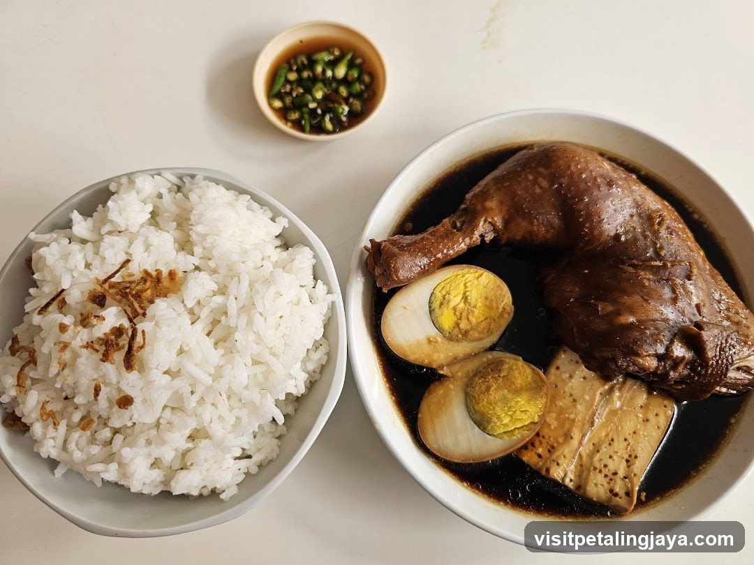 Chicken Rice Bowl with Soy Sauce and Pickled Vegetables