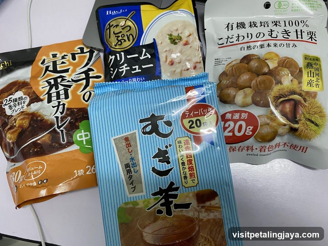 Japanese Food Products Display