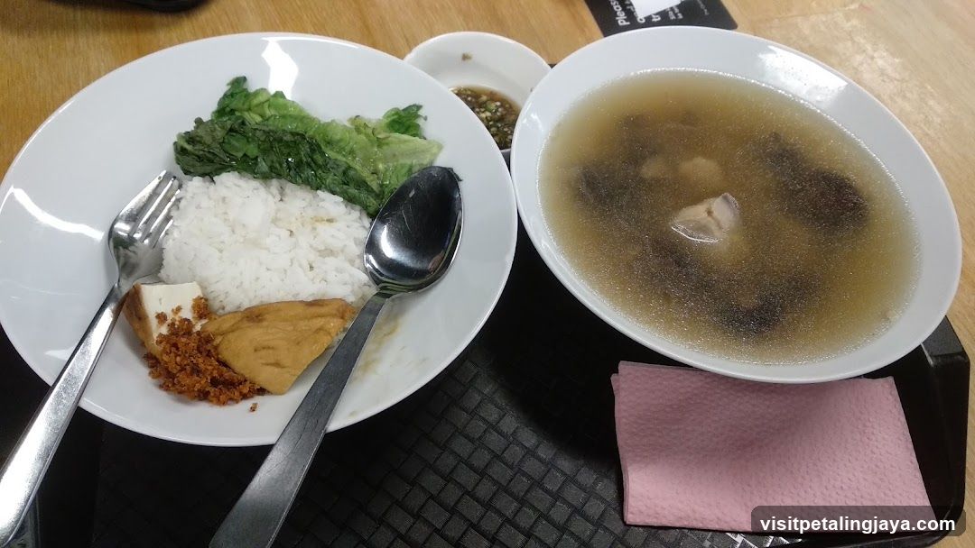 Meal with Rice and Soup