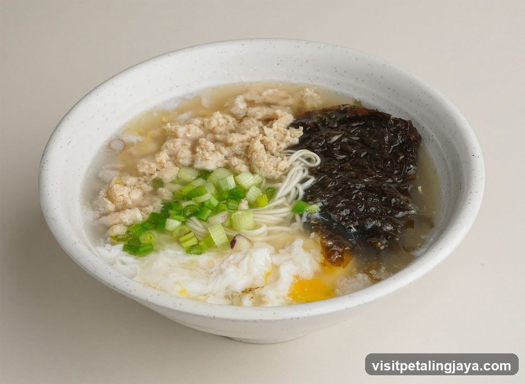 Bowl of Noodle Soup with Toppings