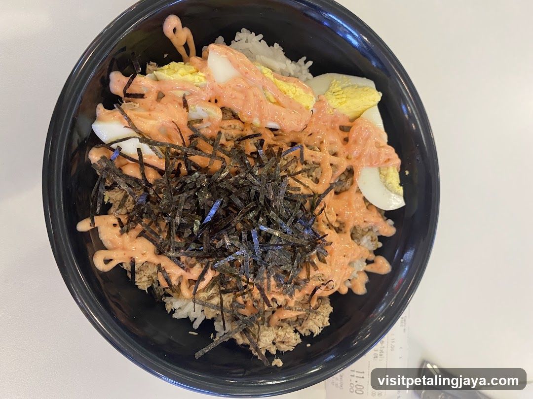 Bowl of Rice with Tuna and Egg