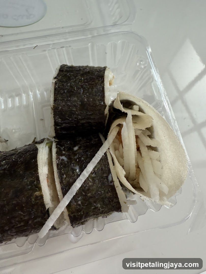 Onigiri in plastic container