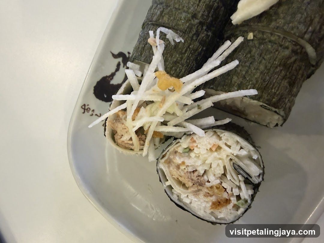 Sushi Roll with Tofu and Shredded Daikon