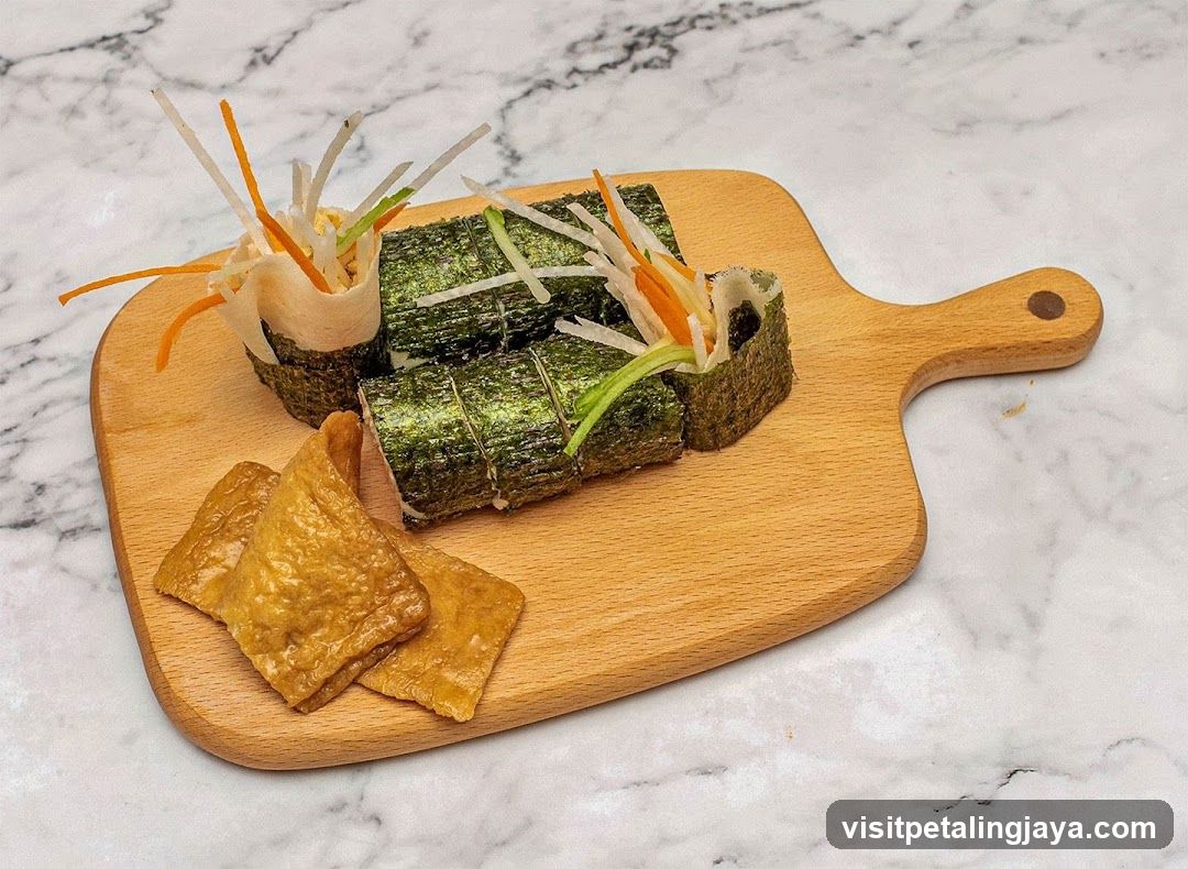 Sushi Roll with Tofu Crisps