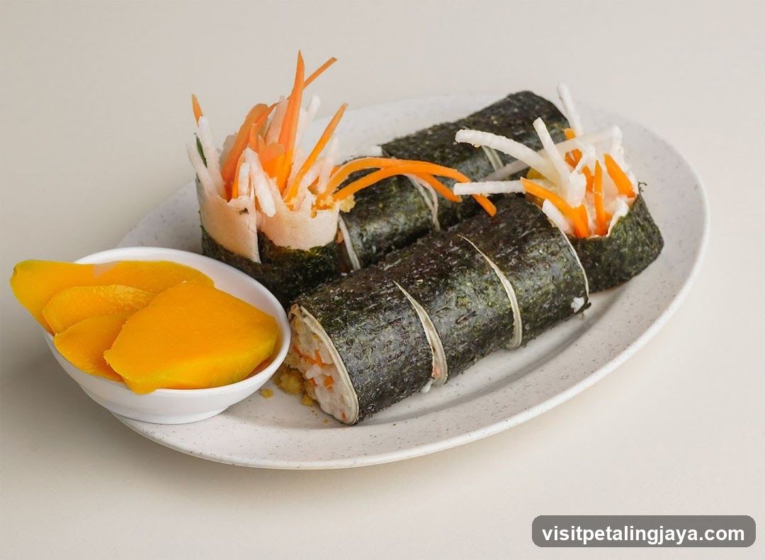 Sushi Rolls with Mango Slices