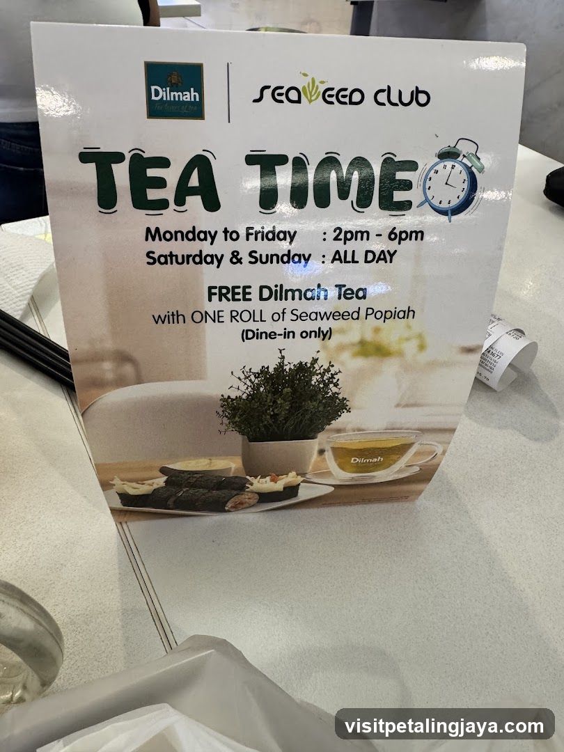 Tea Time Promotion Sign