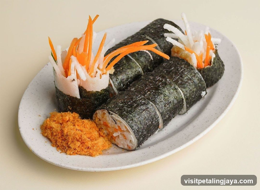 Sushi Rolls with Toppings