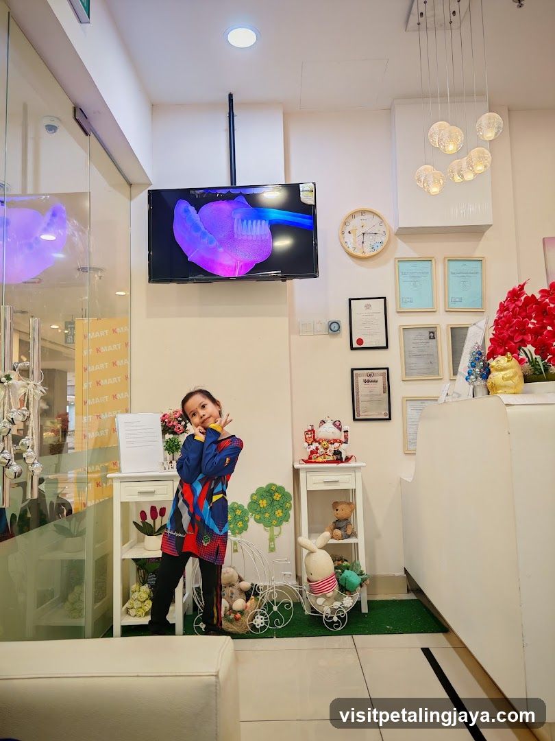 Child in Dental Clinic Lobby