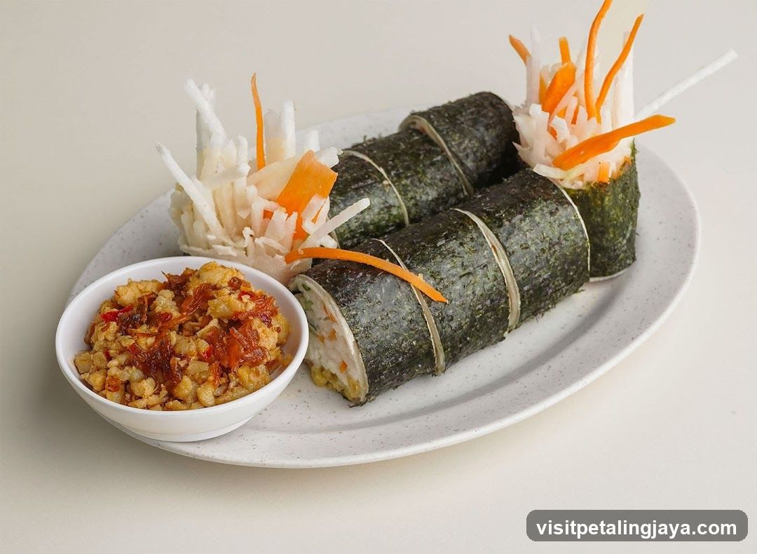 Sushi Roll with Side Dish